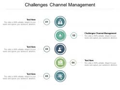 Challenges channel management ppt powerpoint presentation ideas format cpb