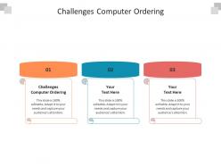 Challenges computer ordering ppt powerpoint presentation visual aids outline cpb