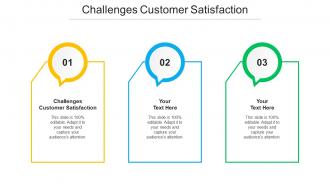 Challenges Customer Satisfaction Ppt Powerpoint Presentation Infographics Cpb