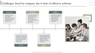Challenges Faced By Company Due To Lack Of Effective Business Software Deployment Strategic