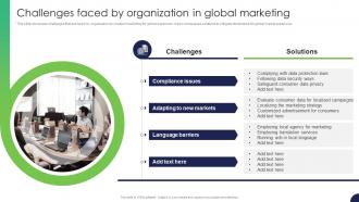 Challenges Faced By Organization In Global Marketing Strategy For Target Market Assessment