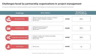 Challenges Faced By Partnership Organizations In Project Management