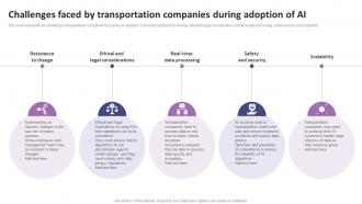Challenges Faced By Transportation Companies During List Of AI Tools To Accelerate Business AI SS V