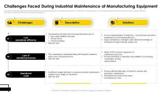Challenges Faced During Industrial Maintenance Of Manufacturing Equipment