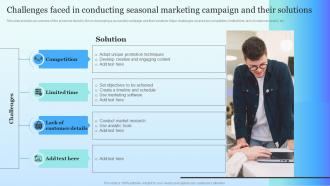 Challenges Faced In Conducting Seasonal Marketing Campaign