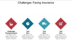 Challenges facing insurance ppt powerpoint presentation pictures templates cpb