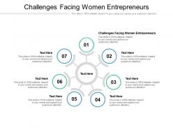 Challenges facing women entrepreneurs ppt powerpoint presentation icon gallery cpb