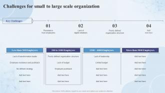 Challenges For Small To Large Scale Organization Digital Capability Assessment