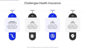 Challenges Health Insurance In Powerpoint And Google Slides Cpb
