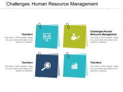 Challenges human resource management ppt powerpoint presentation infographics cpb