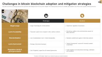 Challenges In Bitcoin Blockchain Adoption And Mitigation Strategies