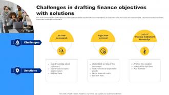 Challenges In Drafting Finance Objectives With Solutions