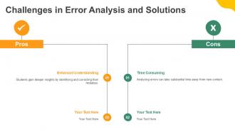 Challenges In Error Analysis And Solutions PPT Designs ACP