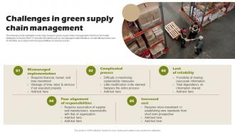 Challenges In Green Supply Chain Management