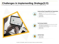 Challenges in implementing strategy m2998 ppt powerpoint presentation professional rules