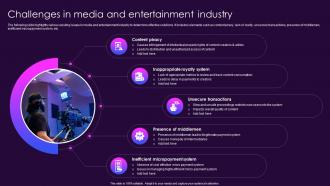 Challenges In Media And Entertainment Industry Role Of Blockchain In Media BCT SS