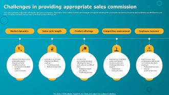 Challenges In Providing Appropriate Sales Commission
