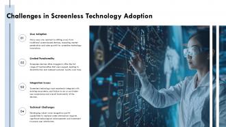 Challenges In Screenless Technology Adoption Ppt Template ST AI SS