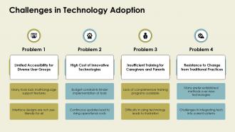 Challenges In Technology Adoption Autism Technology PPT Presentation ST AI SS