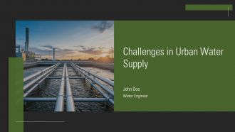 Challenges In Urban Water Supply PPT Sample AT