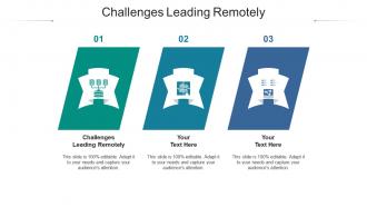 Challenges leading remotely ppt powerpoint presentation pictures mockup cpb