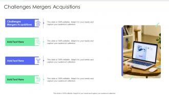 Challenges Mergers Acquisitions In Powerpoint And Google Slides Cpb