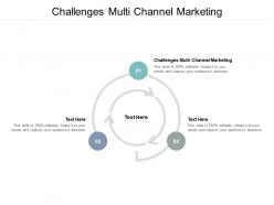 Challenges multi channel marketing ppt powerpoint presentation show aids cpb