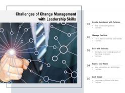 Challenges of change management with leadership skills
