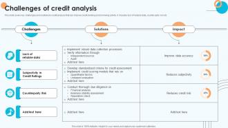 Challenges Of Credit Analysis Storyboard SS