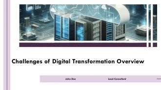 Challenges Of Digital Transformation PPT Summary AT