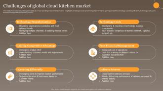Challenges Of Global Cloud Kitchen Global Virtual Food Delivery Market Assessment