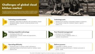 Challenges Of Global Cloud Kitchen Market Online Restaurant International Market Report