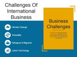 Challenges of international business ppt slide