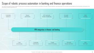 Challenges Of RPA Implementation In Banking And Finance Powerpoint Presentation Slides Professional Informative