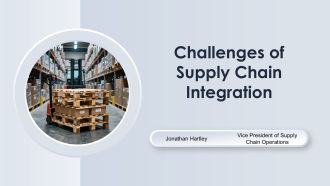 Challenges Of Supply Chain Integration PPT Presentation VA