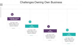 Challenges Owning Own Business In Powerpoint And Google Slides Cpb
