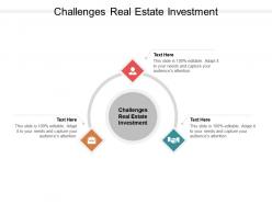 Challenges real estate investment ppt powerpoint presentation infographic template template cpb