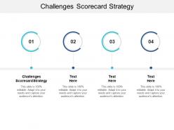 Challenges scorecard strategy ppt powerpoint presentation portfolio backgrounds cpb