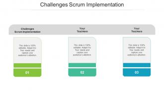 Challenges scrum implementation ppt powerpoint presentation portfolio designs download cpb