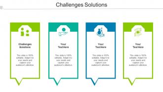 Challenges Solutions Ppt Powerpoint Presentation Show Graphics Design Cpb