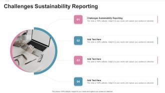 Challenges Sustainability Reporting In Powerpoint And Google Slides Cpb