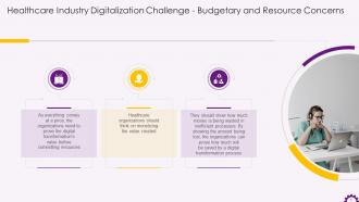 Challenges To Digital Transformation In Healthcare Industry Training Ppt