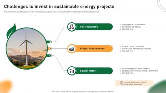 Challenges To Invest In Sustainable Energy Projects