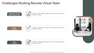 Challenges Working Remote Virtual Team In Powerpoint And Google Slides Cpb