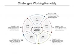 Challenges working remotely ppt powerpoint presentation infographic template outfit cpb