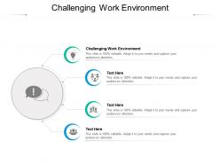 Challenging work environment ppt powerpoint presentation professional gallery cpb
