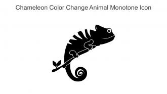 Chameleon Color Change Animal Monotone Icon In Powerpoint Pptx Png And Editable Eps Format