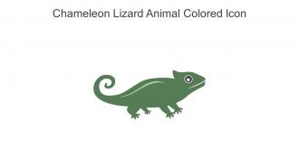 Chameleon Lizard Animal Colored Icon In Powerpoint Pptx Png And Editable Eps Format