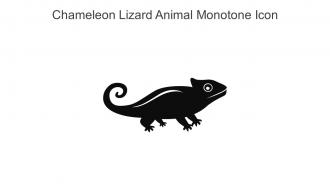 Chameleon Lizard Animal Monotone Icon In Powerpoint Pptx Png And Editable Eps Format