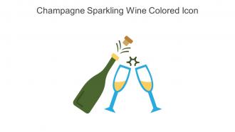 Champagne Sparkling Wine Colored Icon In Powerpoint Pptx Png And Editable Eps Format